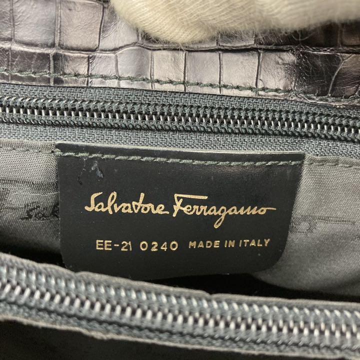 1円 極美品 Salvatore ferragamo フェラガモ ビジネスバッグ ハンド