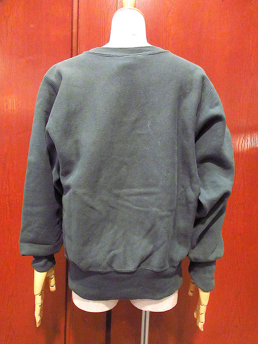 ビンテージ90’s●Champion USFリバースウィーブスウェット緑size M●220731k4-m-sws 1990sチャンピオンカレッジ古着_画像2