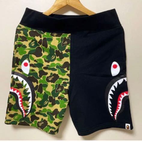 ラスト1 新品袋あり BAPE エイプ シャーク カモフラ 迷彩 ショート