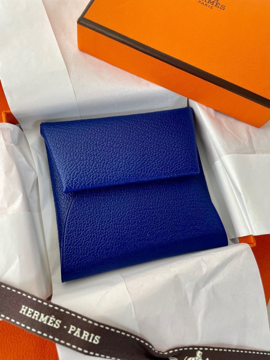 新品未使用 エルメス バスティア Blue Electric シェーヴルミゾール