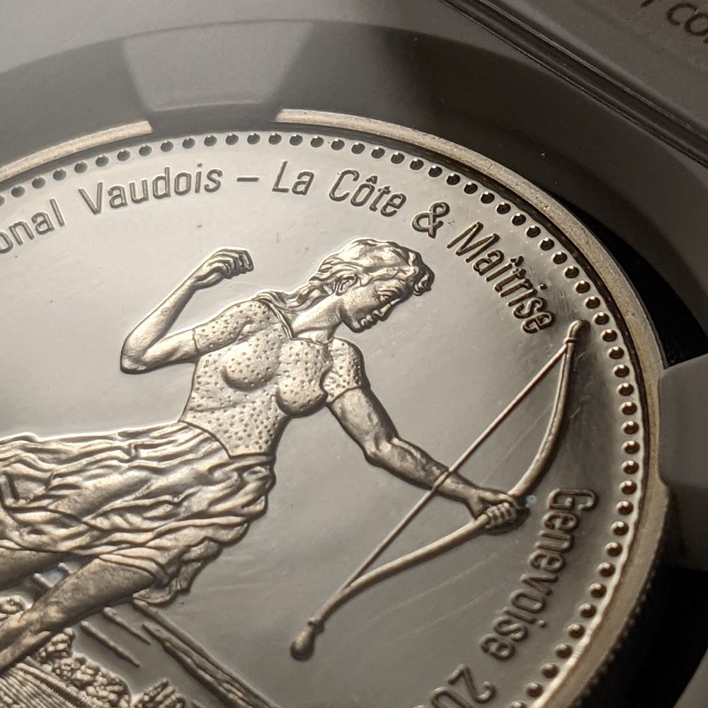 特価 至高 たったの9枚のみ 2008 スイス ジュネーヴ 50フラン 銀貨 NGC 
