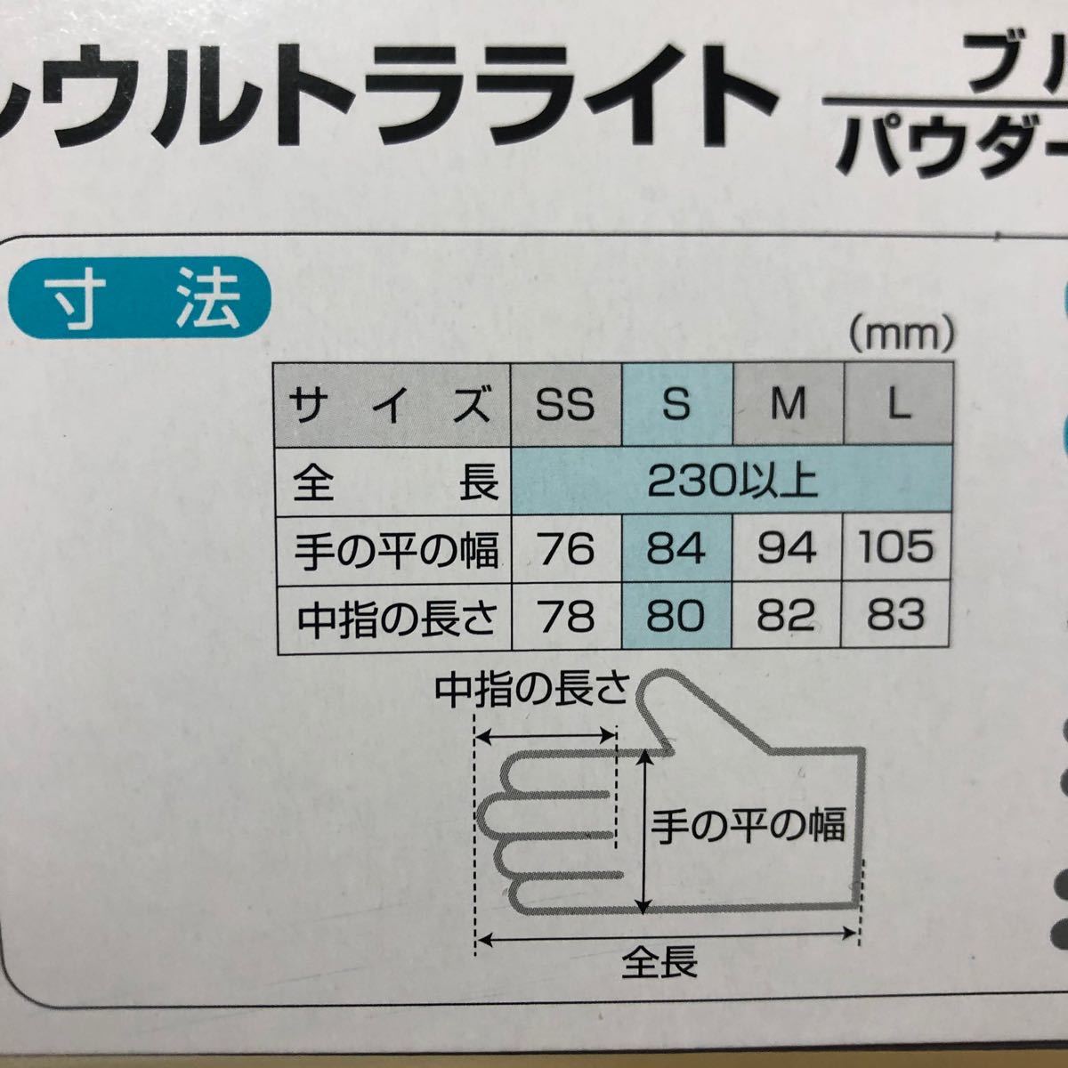 【食品衛生法適合】 ニトリル手袋　ニトリルグローブ　Sサイズ 100枚