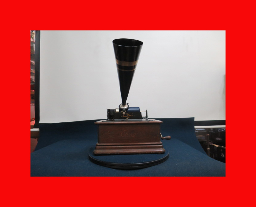 福袋 大丸 :古都京都】「エジソン蝋菅蓄音機E-266」オルゴール・蓄音機・蝋菅蓄音機・シリンダー〝オ〟 本体
