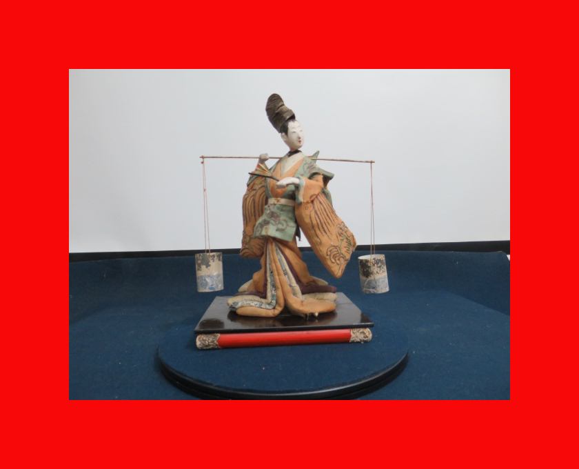 【絶品】 :【人形館】「竹田人形塩汲F-210」御所人形・土人形・竹田人形・武田人形.雛人形〝御〟 その他