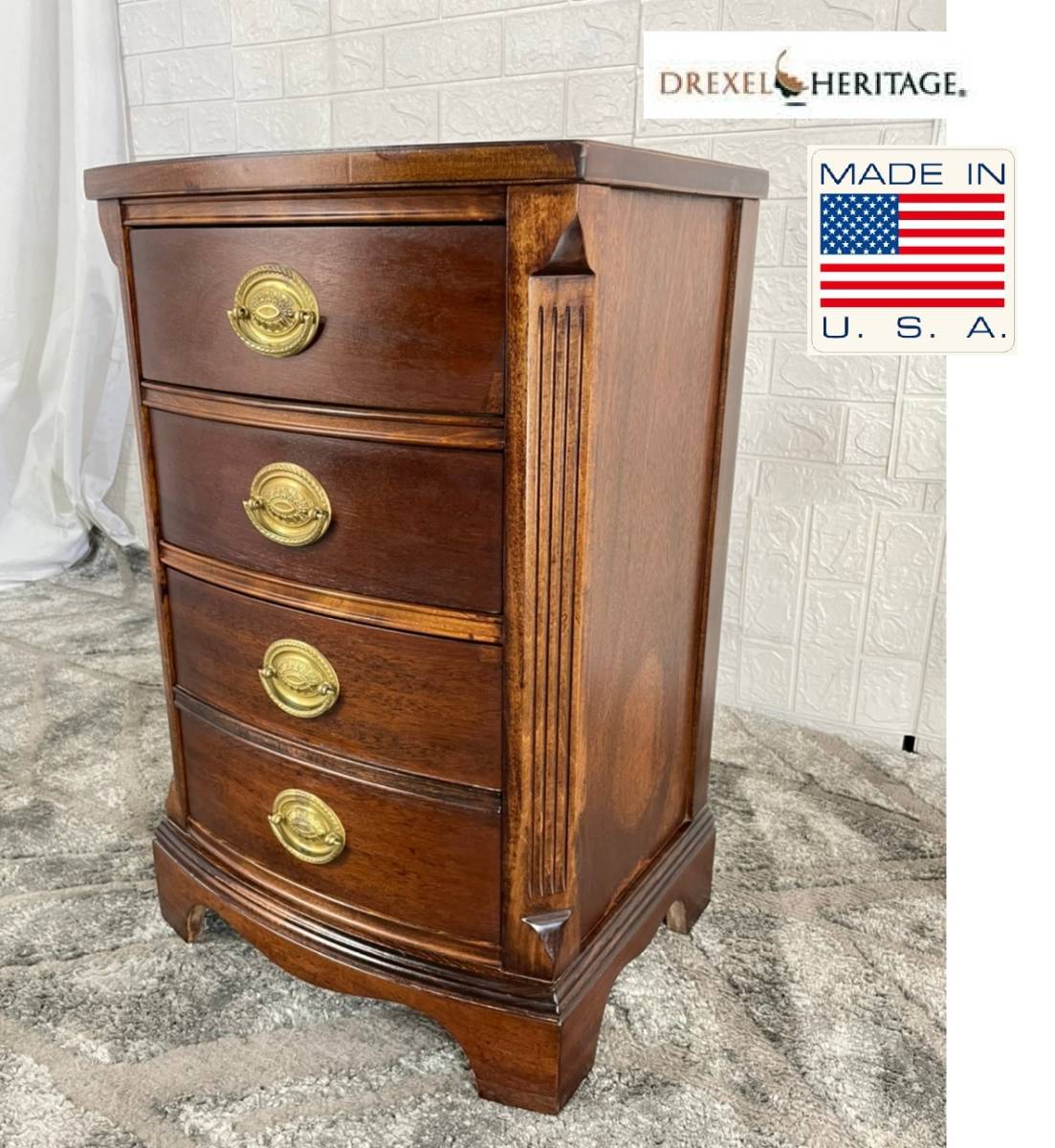 アメリカ家具】DREXEL ドレクセルヘリテイジ 引き出し付きナイト