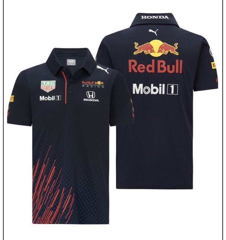 未着用】PUMA レッドブルレーシング ホンダ チーム ポロシャツ RedBull Racing F1 HONDA プーマ 