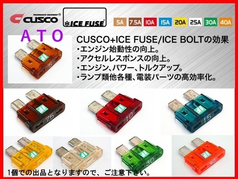 クスコ +アイスヒューズ (ATO) 5A/7.5A/10A/15A/20A/25A/30A/40A (17個)