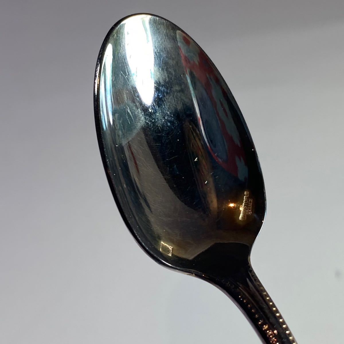 クリストフル パール スプーン 2本 CHRISTOFLE 銀食器メーカー フランス ペア 10cm_画像5