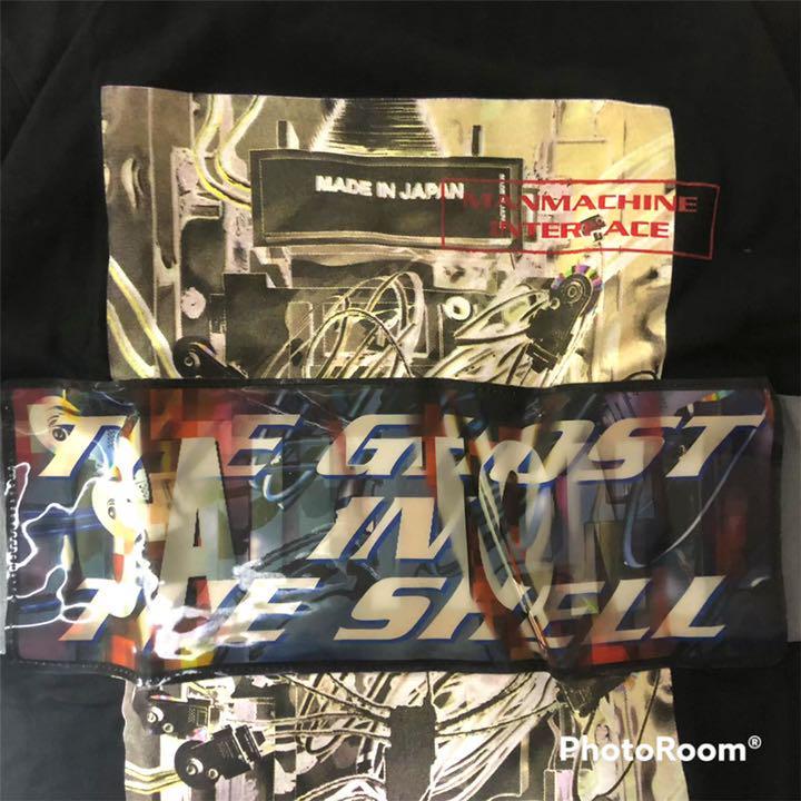 激レア 攻殻機動隊 ヤンマガ GHOST IN THE SHELL 3D Tシャツ M メンズ 黒 ブラック 一点モノ 1点もの 半袖 ボックスシルエット 送料無料