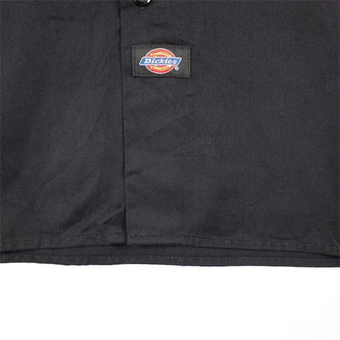 Dickies ディッキーズ 半袖ワークシャツ メンズUS-2XLサイズ ブラック ボックス裾カジュアル XXL アメリカ古着 sh-3731n_画像7