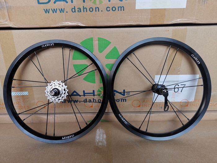 予約 cascata Yahoo ショップDAHON K3 PLUS 超軽量ホイール 前後セット
