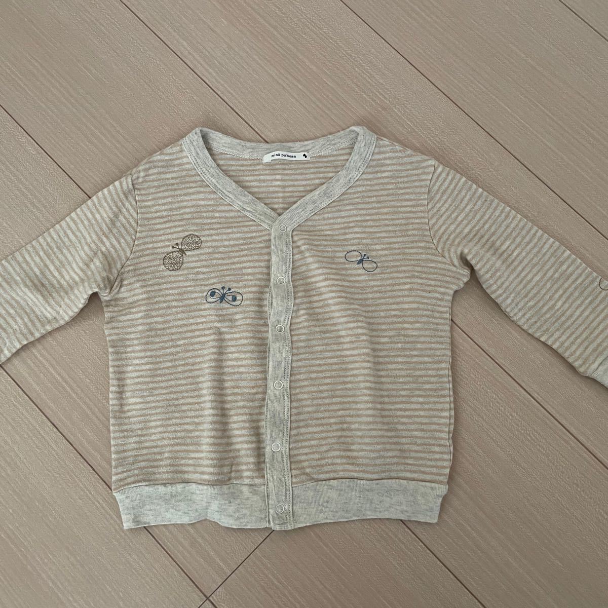 ミナペルホネン カーディガン 90 ブローチ セット　子供 キッズ ベビー 服