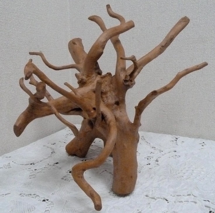 木 ウッドアート 置物 木像 オブジェ 芸術 置物 根 木の根っこ - 通販