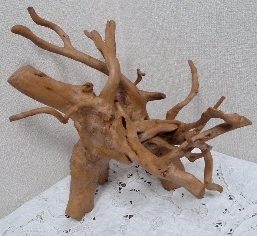 木 ウッドアート 置物 木像 オブジェ 芸術 置物 根 木の根っこ - 通販
