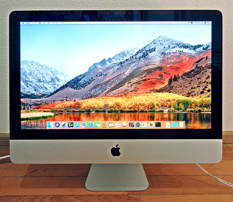 Apple iMac 〔Mid2011 21.5-inch〕 OS X HighSierra Core i7 2.8GHz メモリ7GB HDD1TB 光学ドライブ 無線LAN 液晶表示正常