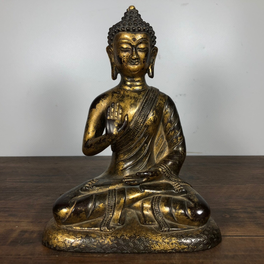 96％以上節約 収蔵家蔵 銅製 塗金 準提菩薩像 具置物 古賞物 古美術品 