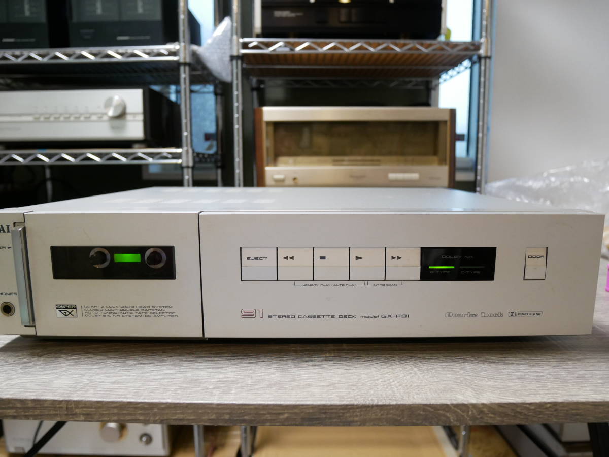 AKAI GX-F91B ステレオカセットデッキ Yahoo!オークション - AKAI GX-F91 アカイ カセットデッキ <私