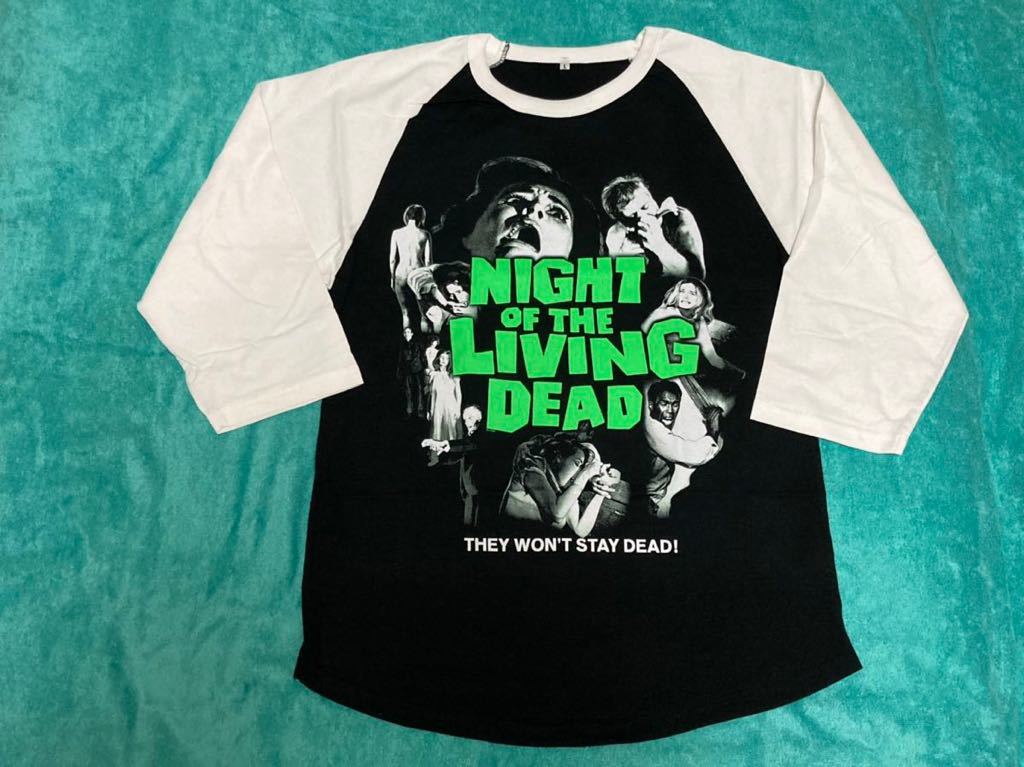 NIGHT OF THE LIVING DEAD T-shirt L Night *ob* The * living * dead George *A*romerola gran horror 