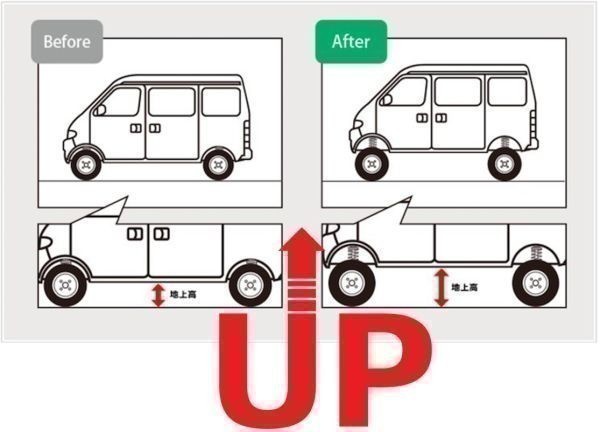 [ over Tec ] lift up coil * up suspension * up springs CW5W Outlander 4WD GAS^1.5 -inch up *F4.16kg/R3.84kg