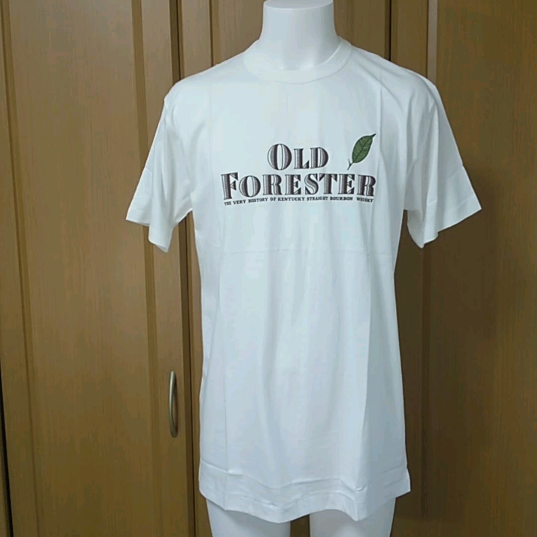 サントリー「OLD FORESTER」新品半袖TシャツM　白　SUNTORY KENTUCKY BOURBON WHISKY