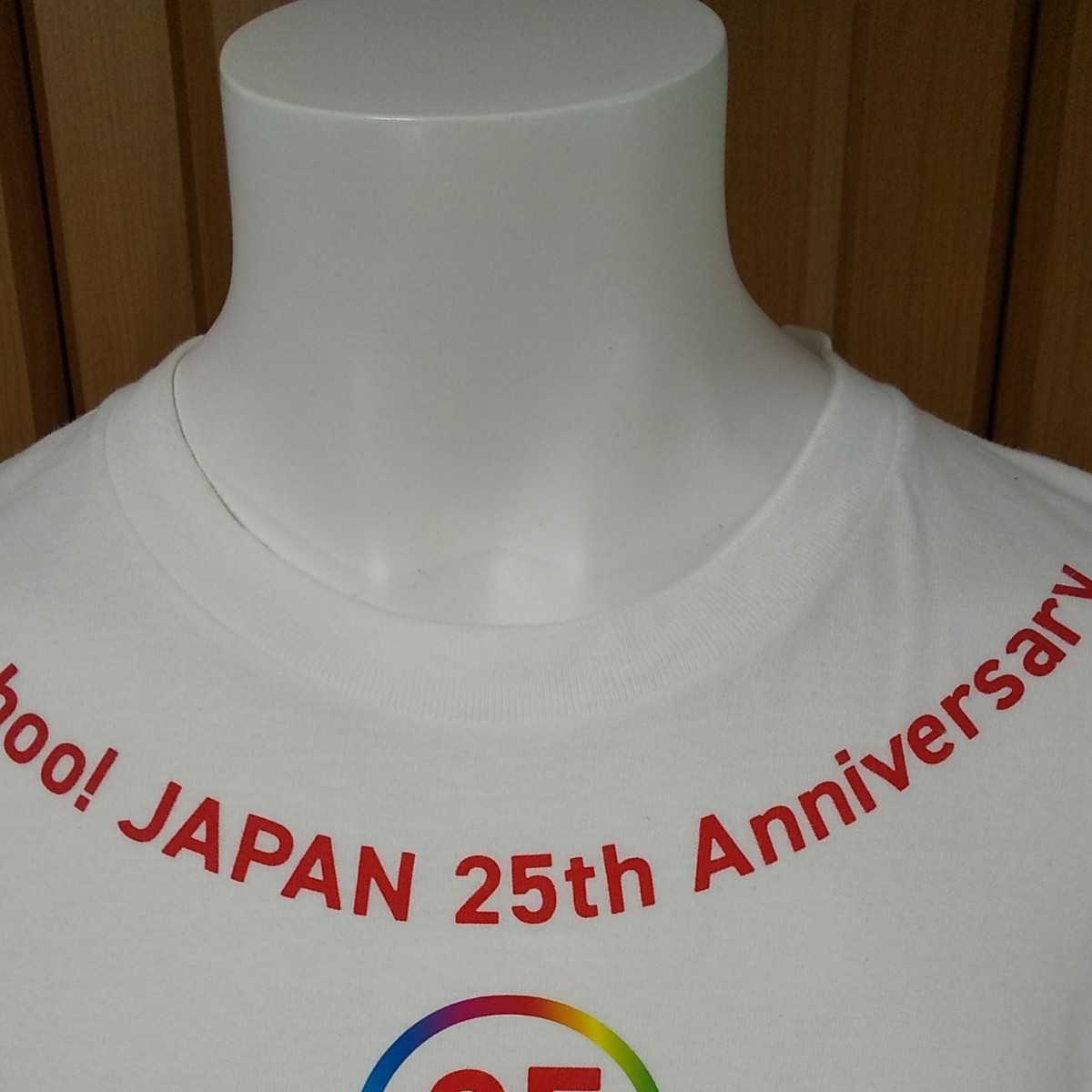 Yahoo!JAPAN 25th Anniversary半袖TシャツL　白　激レア！関係者用？非売品か？？　ヤフージャパン２５周年