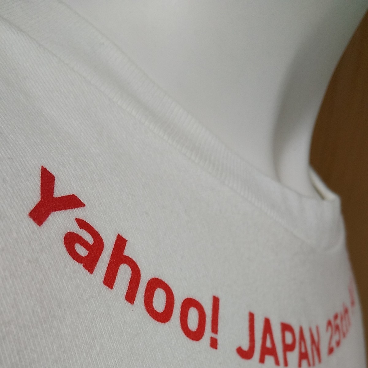 Yahoo!JAPAN 25th Anniversary半袖TシャツL　白　激レア！関係者用？非売品か？？　ヤフージャパン２５周年