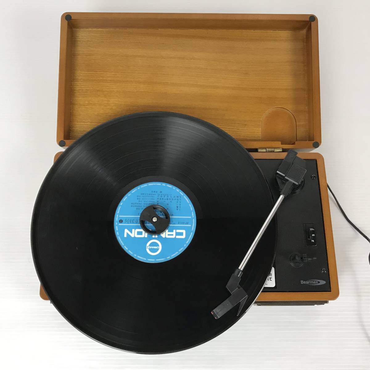 Bearmax アンティーク調 ラジオ レコードプレーヤー AT-2519 EP LP SP 