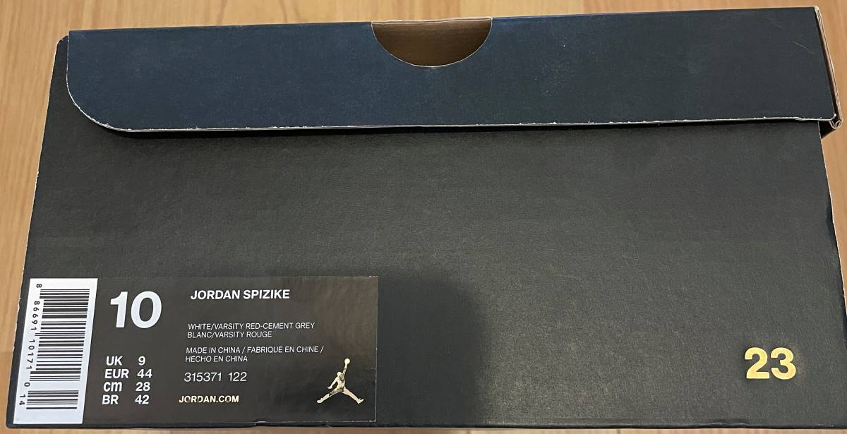 新品未使用 Nike Air Jordan Spizike White Cement ナイキ エアジョーダン スパイジーク ホワイト セメントグレー 28cm US10 315371-122_画像7