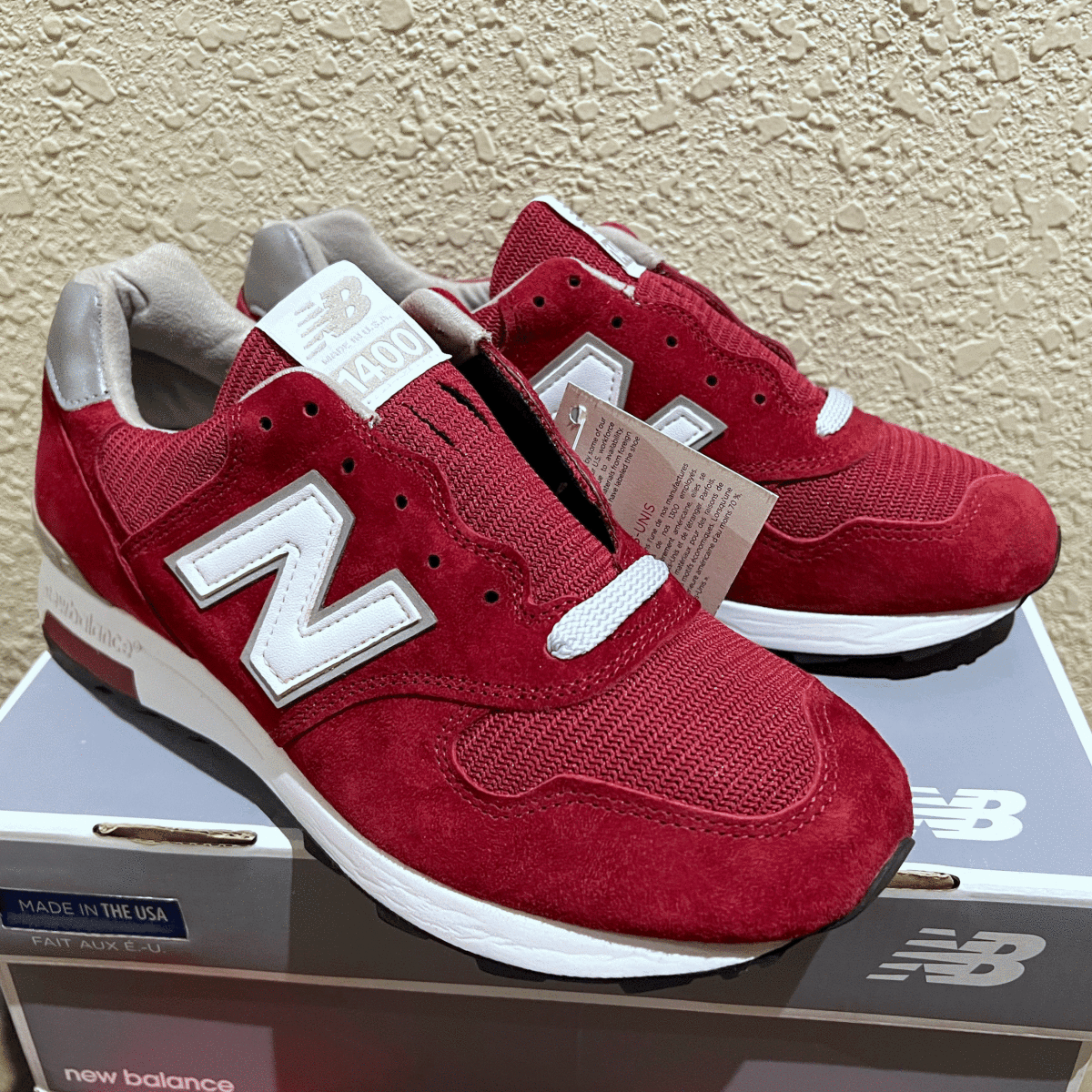 海外限定 J.crew別注 New Balance 1400 クランベリー US8.5 26.5cm