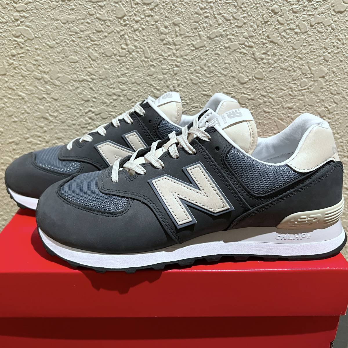 ヤフオク! - 海外限定 New Balance ML574SYP ネイビ...