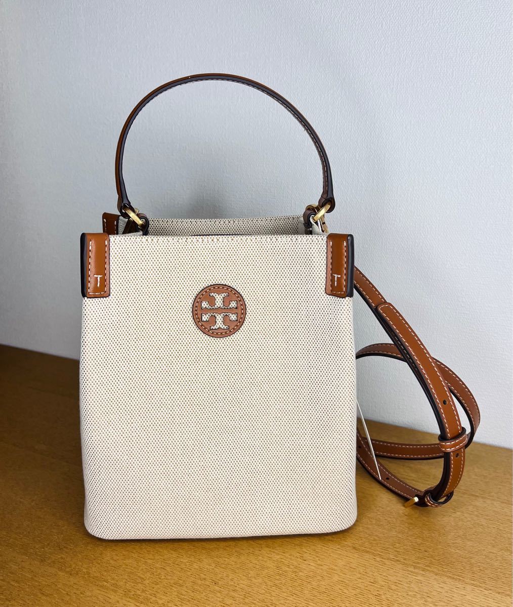 【新品未使用】Tory Burch ブレイクキャンバス バケットバック