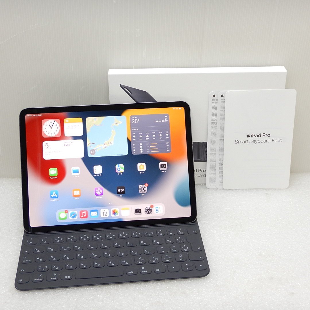 1円開始】KBカバー付属 Apple iPad Pro 11-inch 第1世代 SIMフリー