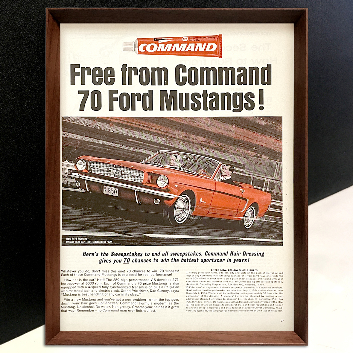 大特価!!】 フォード 1960年代 アメリカ ヴィンテージ 雑誌 広告 ポスター