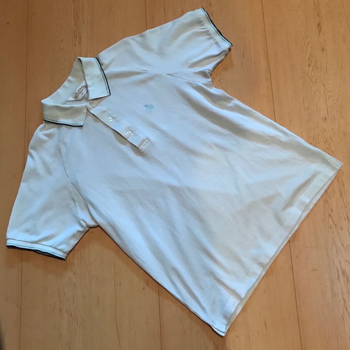 マンシングウエア(munsingwear) グランドスラム半袖ポロシャツ(MG1507) ベージュ メンズMサイズ 日本製 中古品