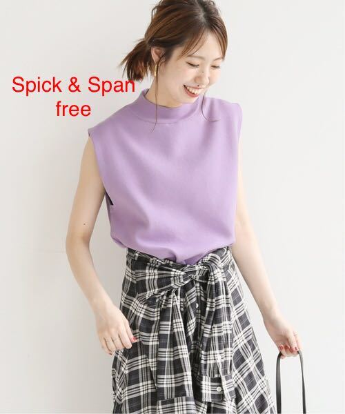 未使用＊雑誌掲載 Spick & Span コットンスムーススリーブレス_画像1