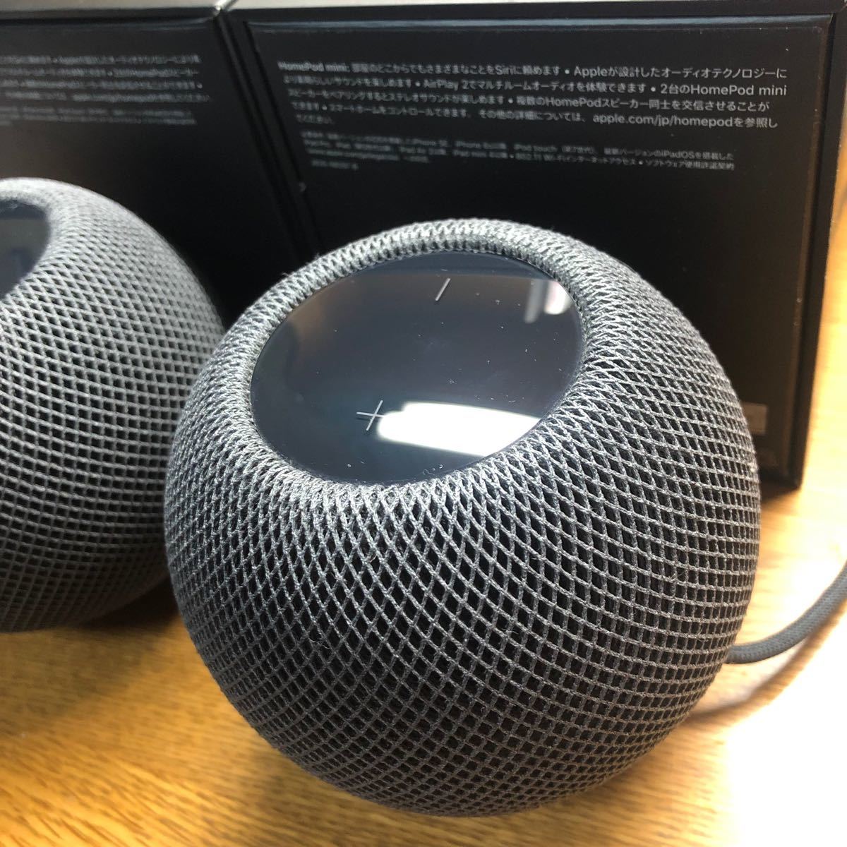 APPLE HomePod mini スペースグレイ 2台セット MY502JA