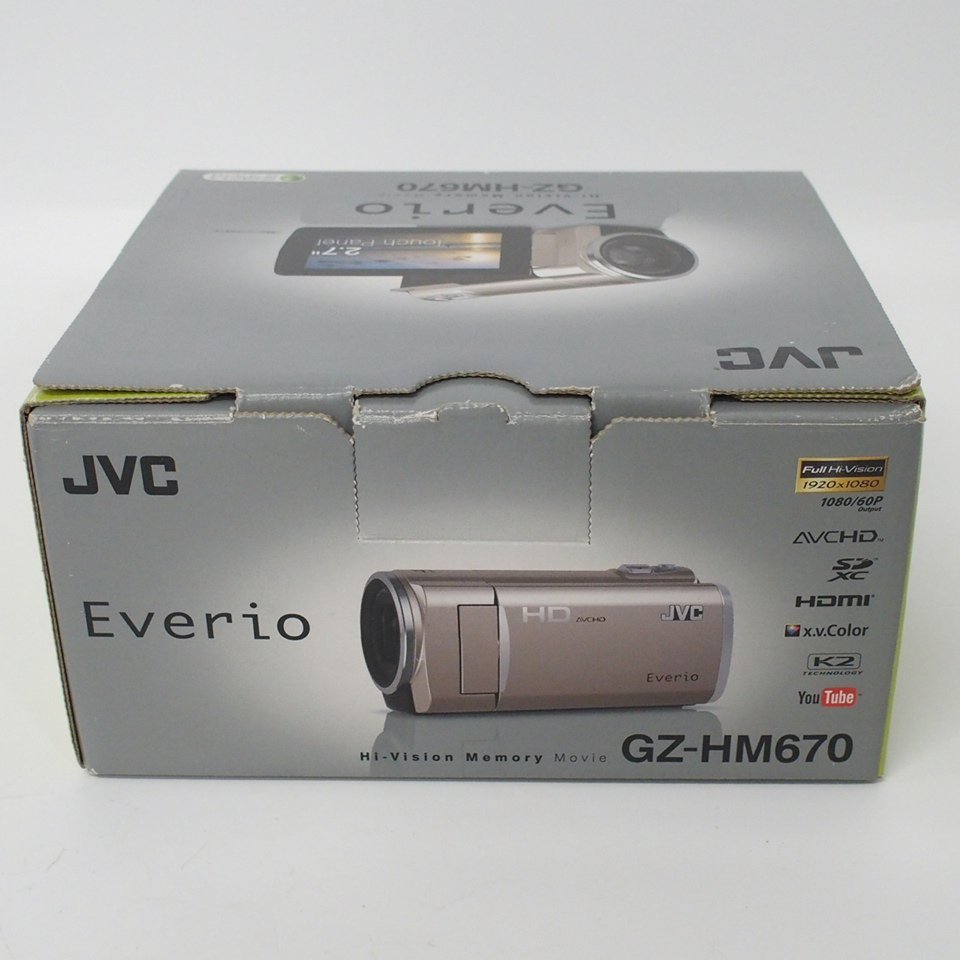 f002 C1 ビクター JVC エブリオ Everio ビデオカメラ GZ-HM670 AC 