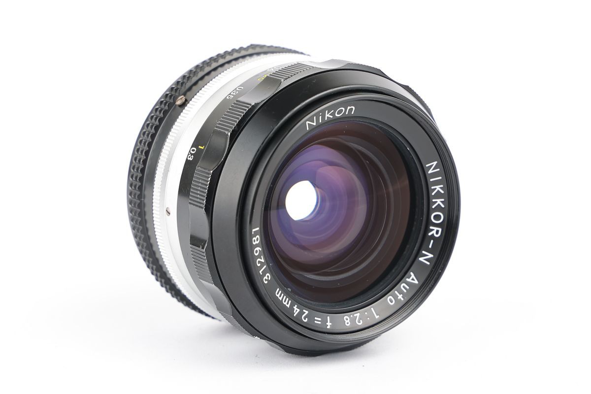 01713cmrk Nikon NIKKOR-N Auto 24mm F2.8 Ai改 単焦点 広角レンズ Fマウント_画像9
