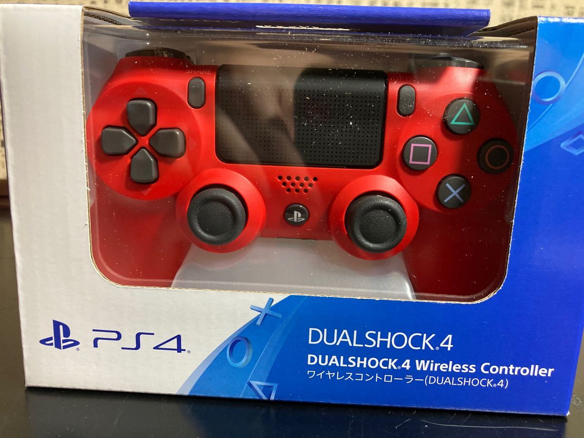 ワイヤレスコントローラー　dualshock4 RED