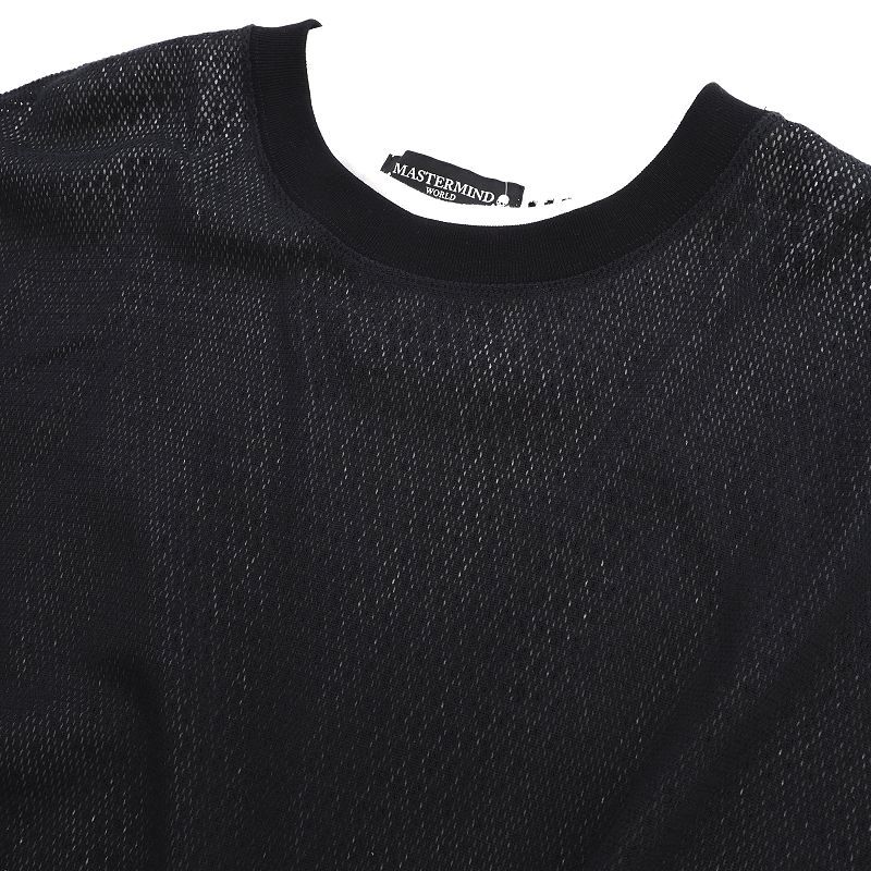 G03254 新品 20SS MASTERMIND WORLD/レイヤード メッシュ カットソー