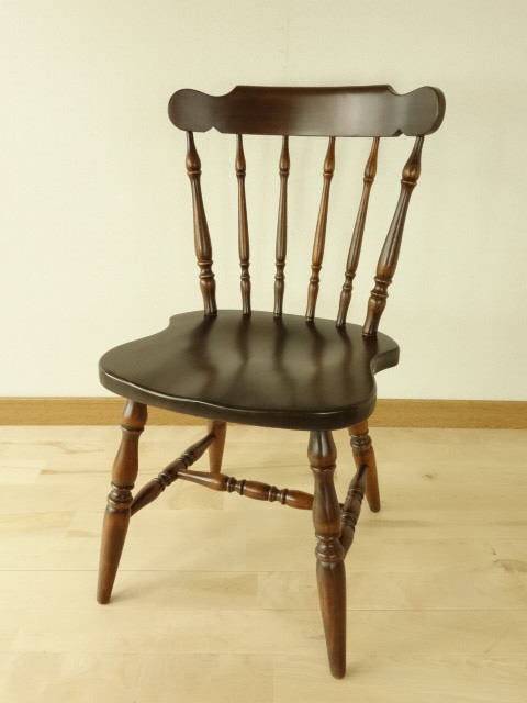 ほぼ飛騨産業 キツツキ ダイニングチェアーＧ イス 椅子 木製 再塗装済