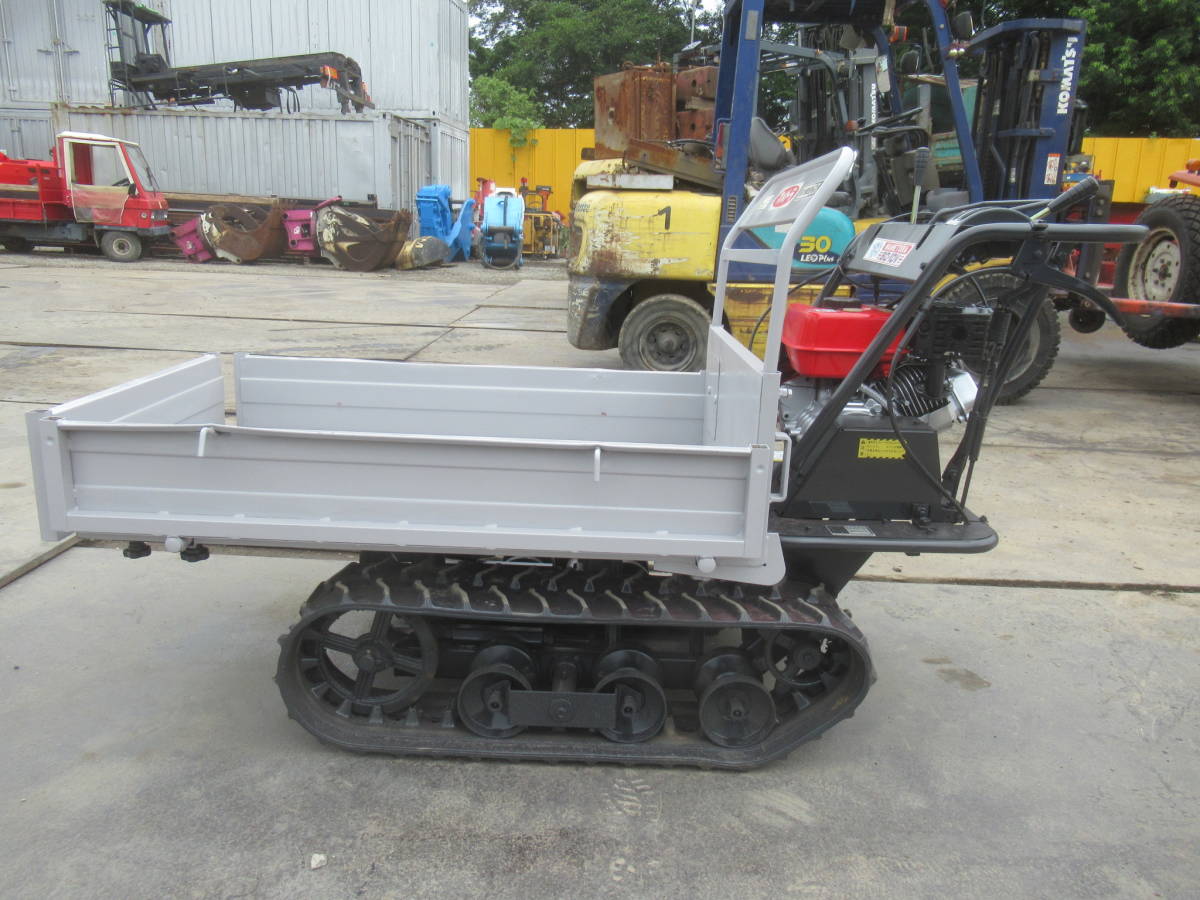 全塗装 マメトラ 運搬車 SC-10V クローラー 手動ダンプ 250kg
