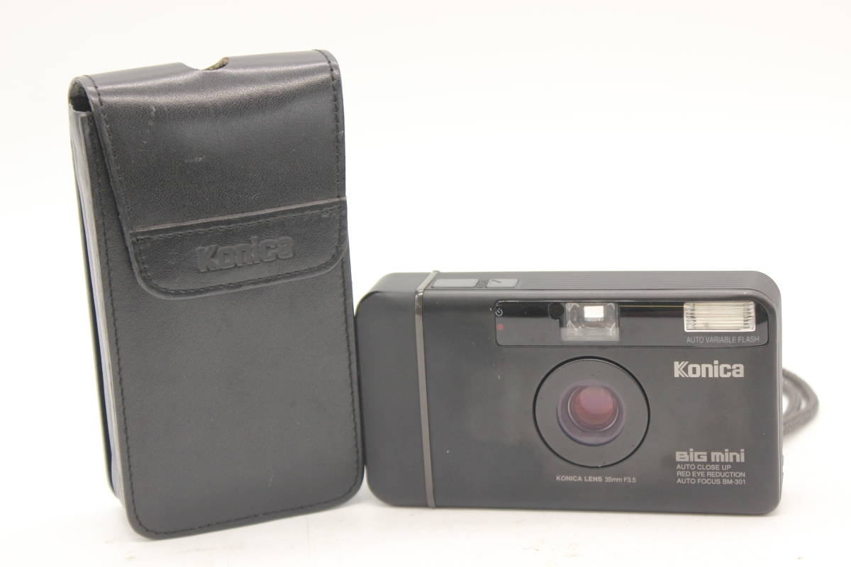 ★実用美品★ コニカ KONICA Bigmini BM-301 ブラック 35mm F3.5 コンパクトカメラ M1428