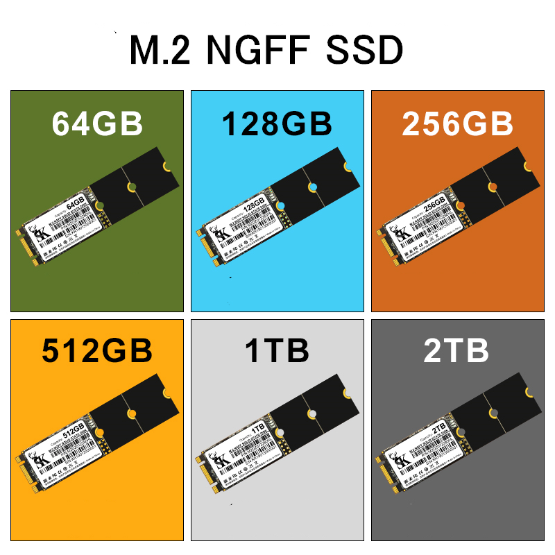 SSD M.2 NGFF 1TB×2枚 2242～2280 3年保証