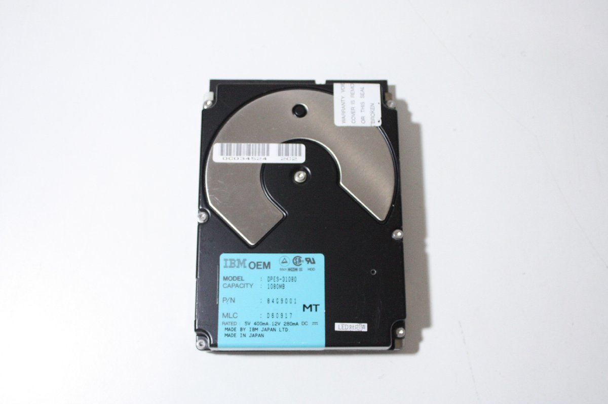 新しい季節 OEM PT6【中古】IBM DPES-31080 現状品 HDD 1080MB SCSI