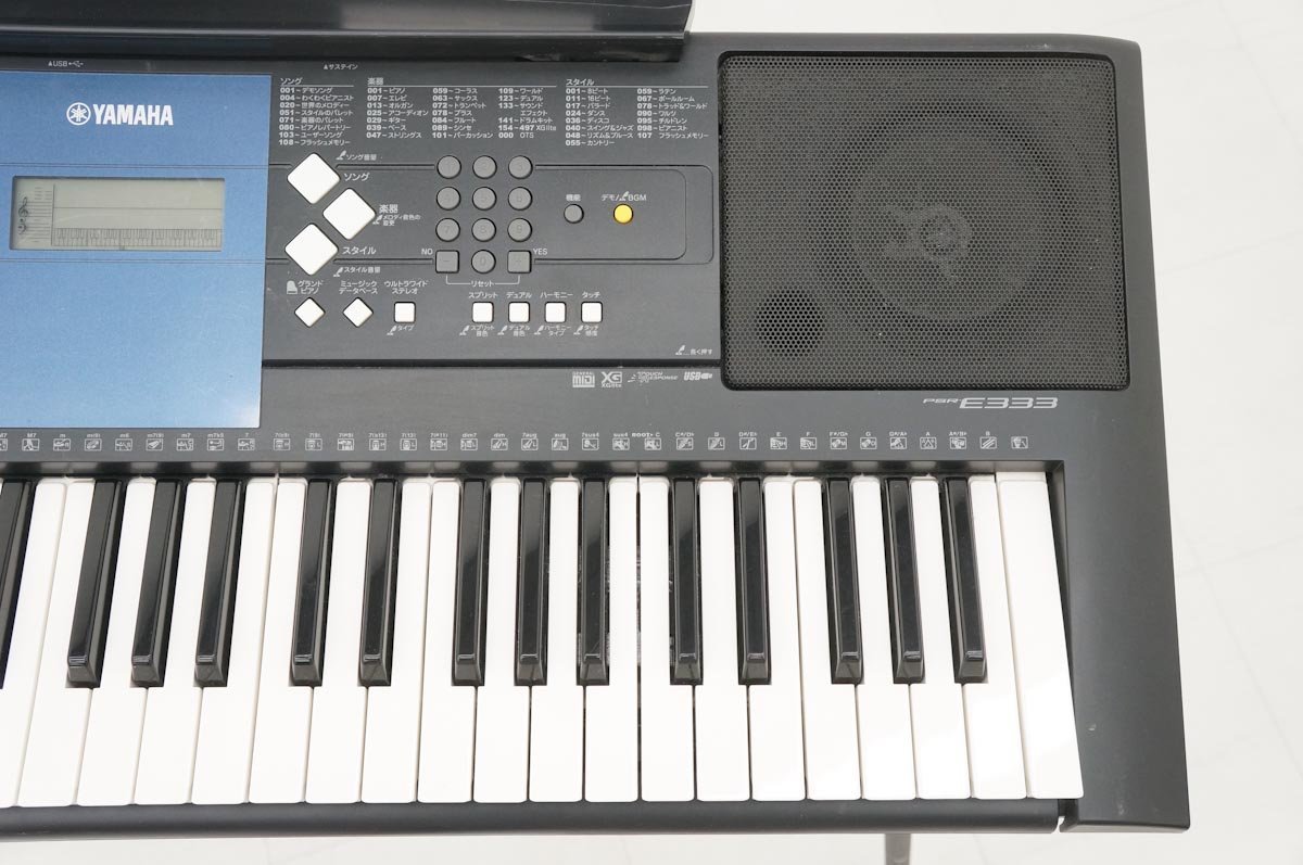YAMAHA ヤマハ キーボード 電子ピアノ スタンダードモデル PSR-E333 スタンド付き ※持ち帰りOK_画像4