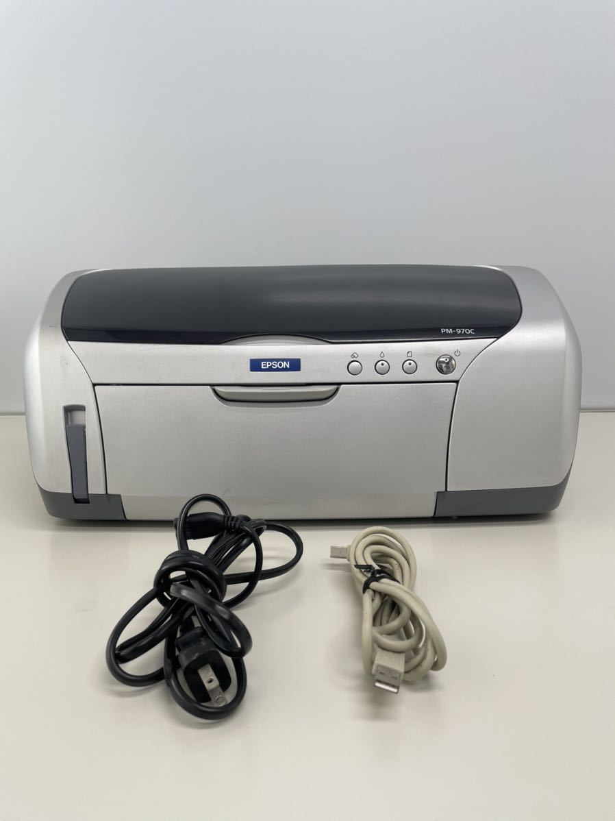 EPSON PM-970C エプソン カラリオプリンター 印刷機 インクジェット複合機 コピー機 家庭用 中古 通電確認済み 動作未確認 ジャンク品_画像1