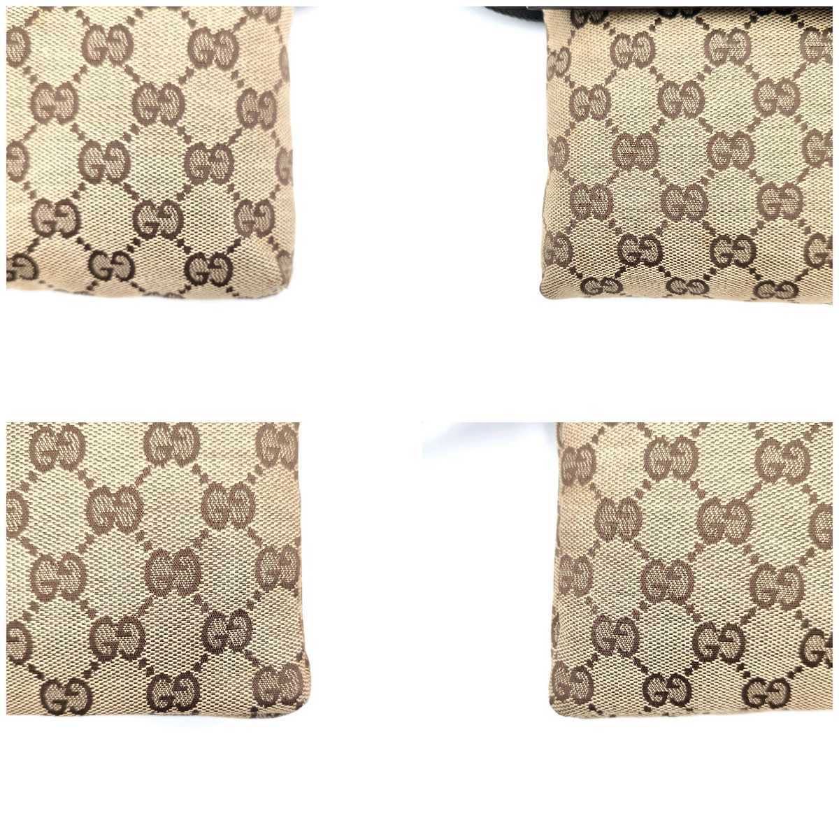 1円〜 【極美品】 GUCCI グッチ ボディバッグ ウエスト ポーチ 斜 ...