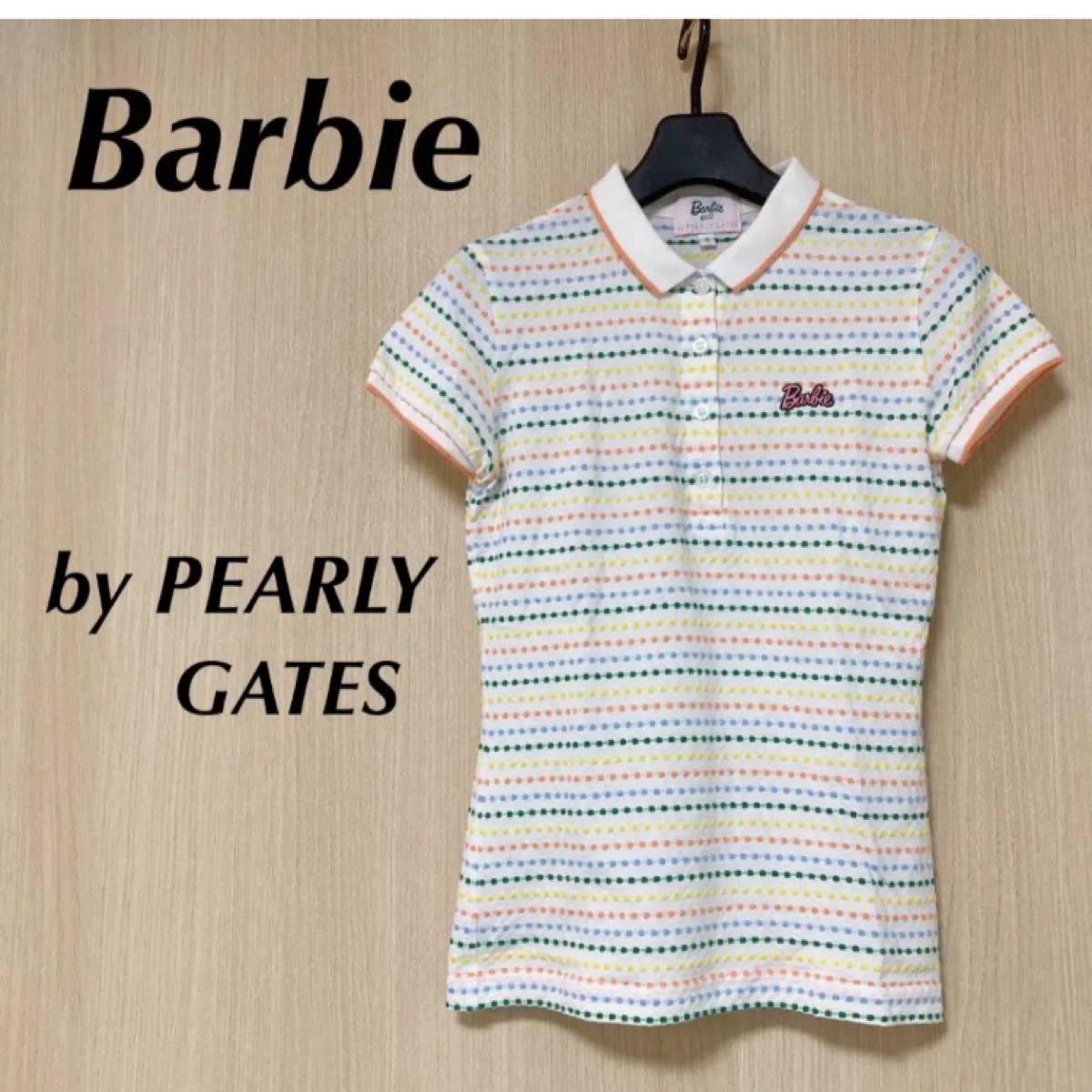 Barbie バービー ポロシャツ レディース 0 半袖 ドット柄 Tシャツ