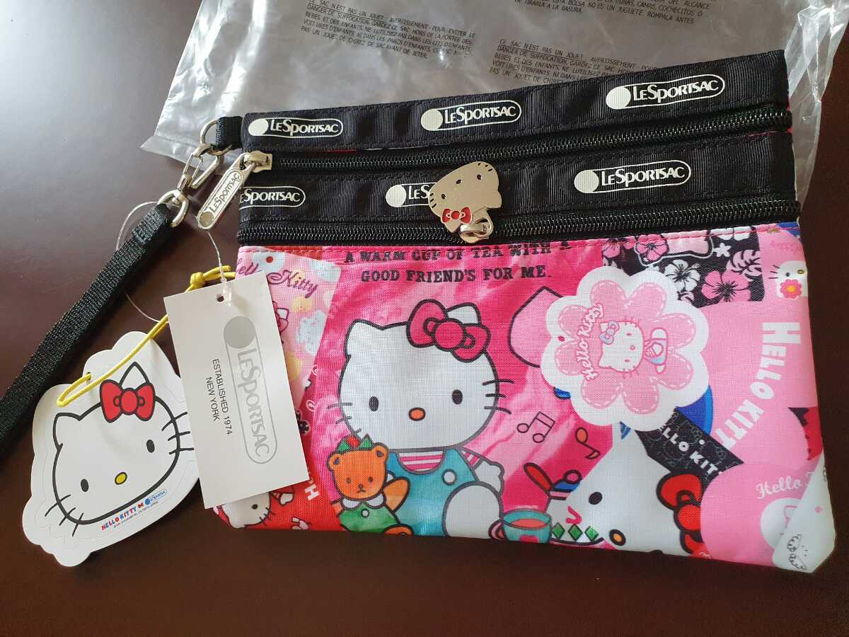 ハローキティ×レスポートサック サンリオキティちゃん ポーチ ハローキティ×レスポートサック サンリオキティちゃん ポーチ